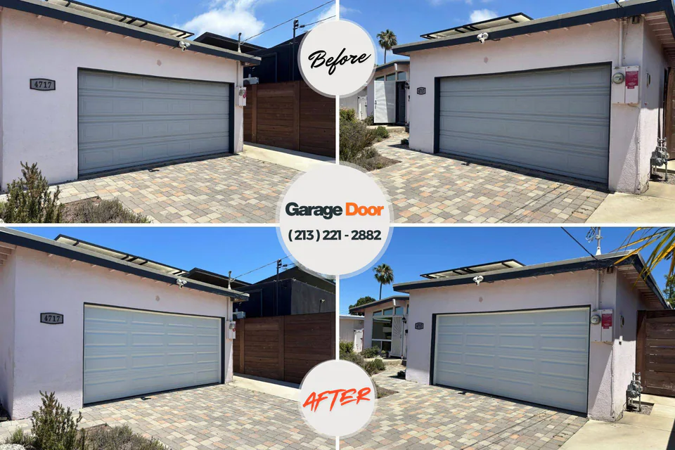 Before and after: garage door opener repair Lake Hamilton, FL